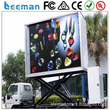 mobile advertising mobile billboard truck for christmas promotions Leeman 2015 trailer mounted led display